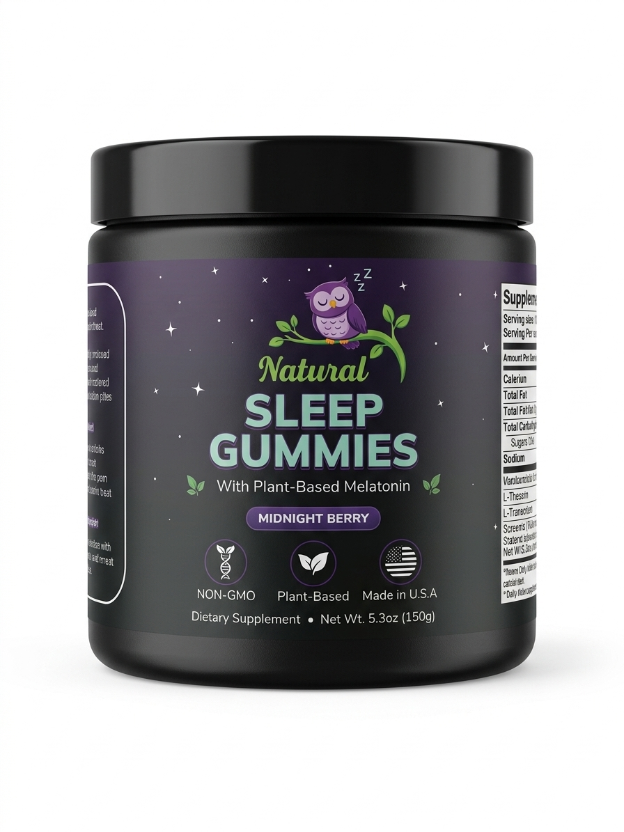 Balance Daily Therapy Sleep Gummies Plant-Based Melatonin + L-Theanine + L-Tryptophan